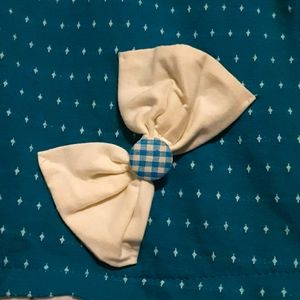 Ribbon mock layer dress shirt